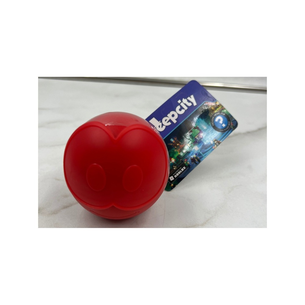 Roblox MeepCity Mystery Plush Jazwares Red Container Virtual Item Code New